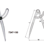 Alat Ukur Divider 0-190mm Insize 7247-200-0