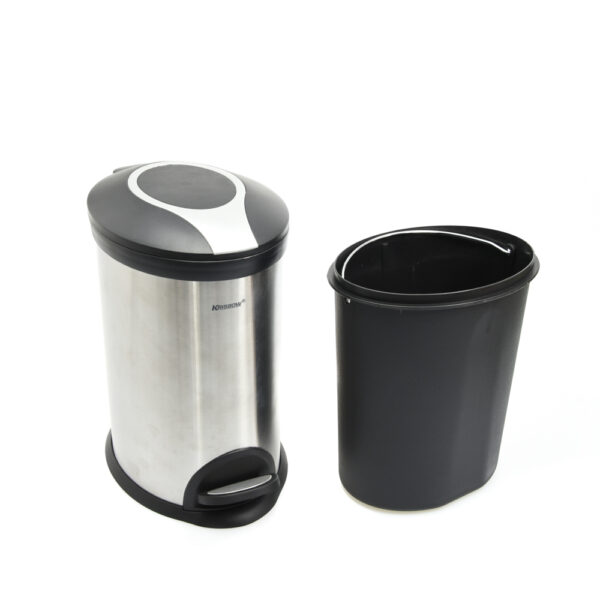 Tempat Sampah Plastik Oval Fancy dengan Pedal 5 Liter Krisbow-27690