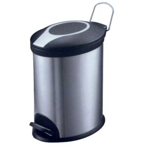 Tempat Sampah Plastik Oval Fancy dengan Pedal 5 Liter Krisbow-0