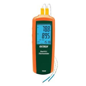 Dual Type K/J Input Thermometer TM300 Extech 10001005-0