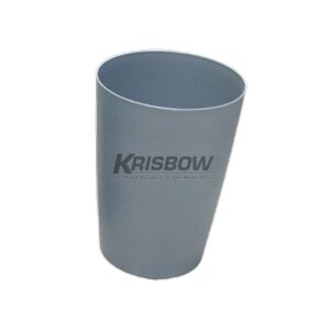 Tempat Sampah Dust Bin Round Fire Resistant 7.5L Black Krisbow 10084812-0