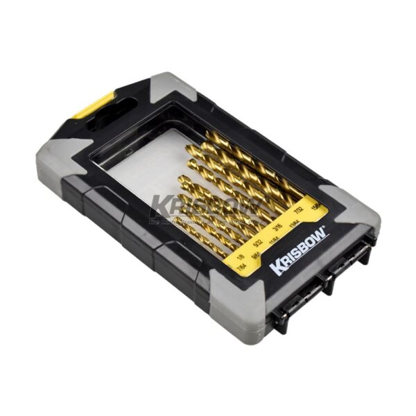HSS Twist Drill Bits Set 1/16-1/4IN 13PC Krisbow 10085000-28644