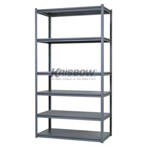 Rak Shelving Steel 6 Shelv 120X60X220CM Grey Krisbow 10093423-0