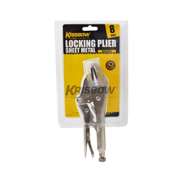 Locking Plier Sheet Metal 8INC Krisbow KW0101955-28976