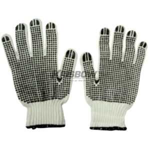 Sarung Tangan Glove Cotton PVC Dots White Krisbow KW1000401-0