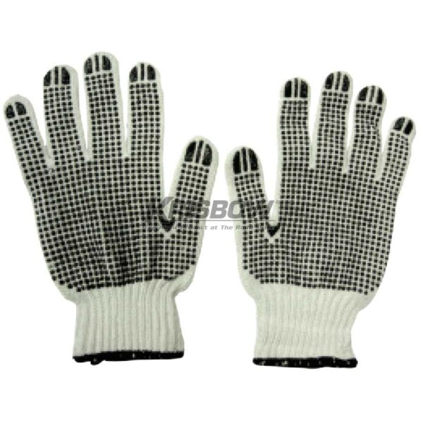 Sarung Tangan Glove Cotton PVC Dots White Krisbow KW1000401-28968