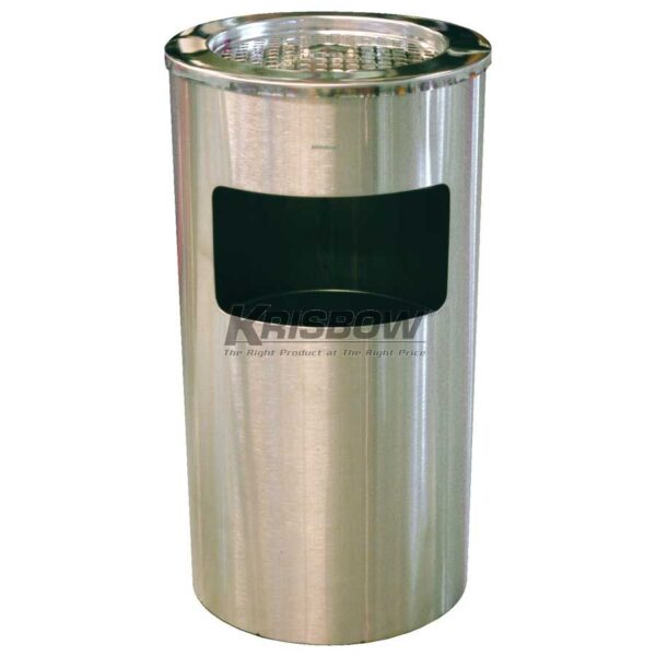 Tempat Sampah Dust Bin Round Stainless Steel 30X65CM Krisbow KW1800456-28899