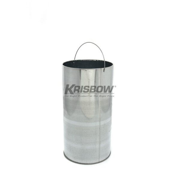 Tempat Sampah Waste Bin Round Stainless Steel Matt 40L Krisbow-28928