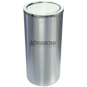Tempat Sampah Waste Bin Round Stainless Steel Matt 40L Krisbow-0