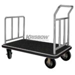Luggage Cart Black Carpet 105X61X90CM Krisbow KW1801316-0