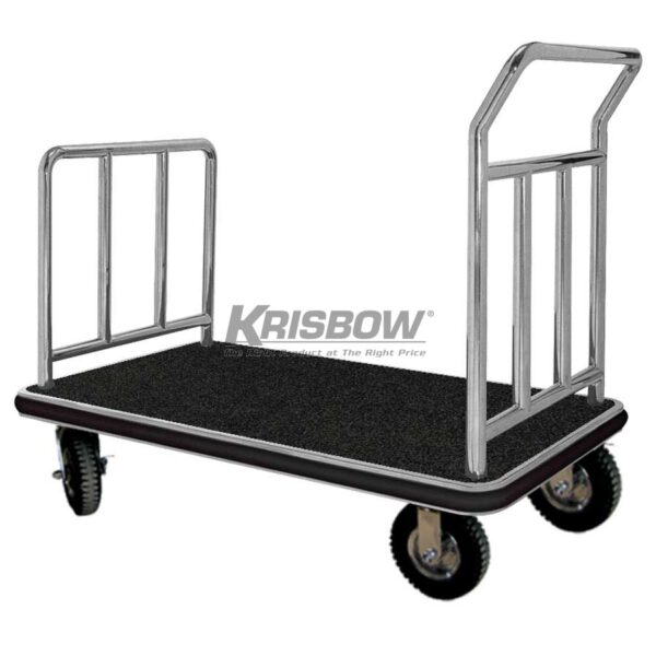Luggage Cart Black Carpet 105X61X90CM Krisbow KW1801316-0