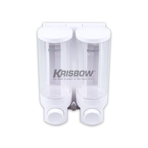 Tempat Sabun Soap Dispenser 400ML Double White Krisbow KW2001238-0