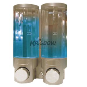 Tempat Sabun Soap Dispenser 400ML Double SIlver Krisbow KW2001248-0