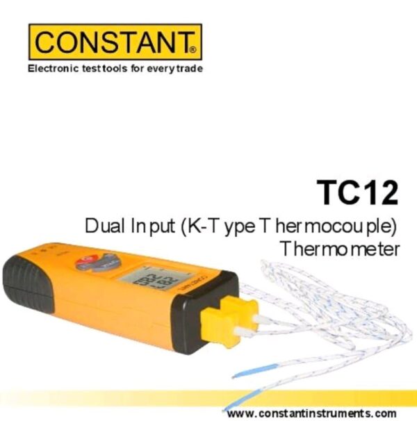 Termometer Dual Input Thermocouple Type K Constant TC 12-28956