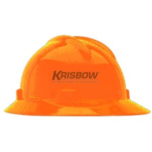 Helm Helmet Full Brim Orange Krisbow 10178990-0