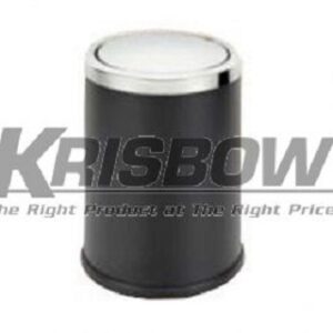 Tempat Sampah Dust Bin With Black Cover Round Room Krisbow-0
