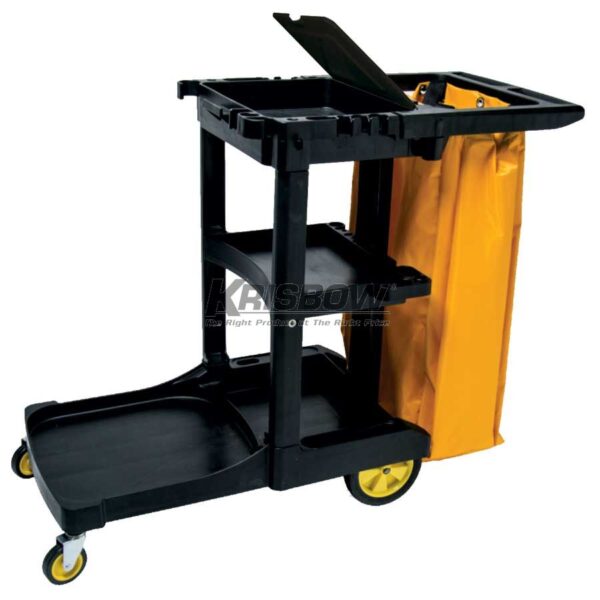 Troli Pembersih Black janitor Cart W/Cover Krisbow-29474