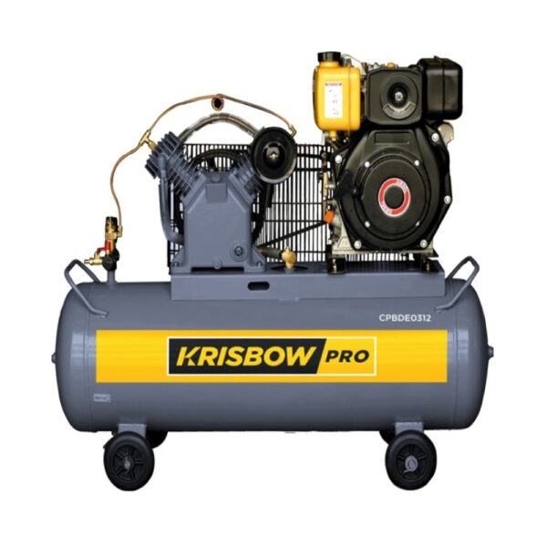 Compressor 5.5HP 340L 12BAR Diesel Krisbow-0