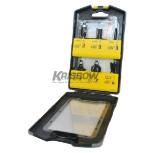 Router Bits Set 6PC SHANK 1/4 INCH Krisbow-0