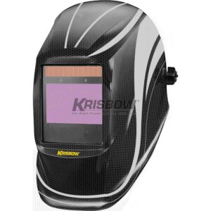 Helm Las Welding Helmet Auto Dark Wide Lens View Krisbow-0