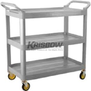 3 Rak Troli Three Step Trolley Large Grey 103x51x96 Krisbow-0