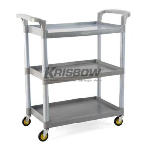 Troli Three Step Trolley Small Grey 80 X 41 X 90 Krisbow-0