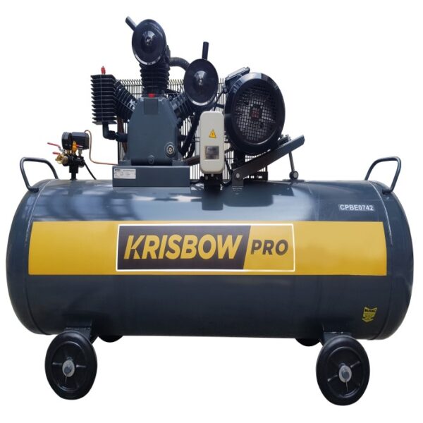 Compressor 7.5HP 420L 12BAR 380V 3PH Krisbow-0