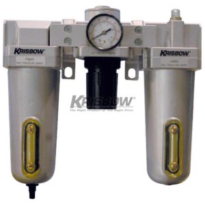 Filter Regulator Lubricator 1 Metal Bowl Krisbow-0