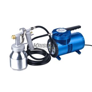 Kompresor Udara Portebel Portable Air Compressor 1/4HP W/SPRAYKIT Krisbow-0
