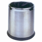 Tempat Sampah Dust Bin Round Stainless Steel 22.5x27cm Krisbow-0