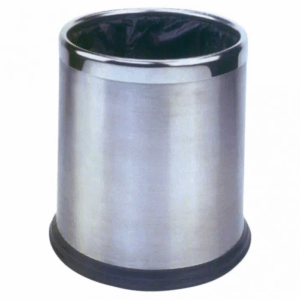 Tempat Sampah Dust Bin Round Stainless Steel 22.5x27cm Krisbow-0