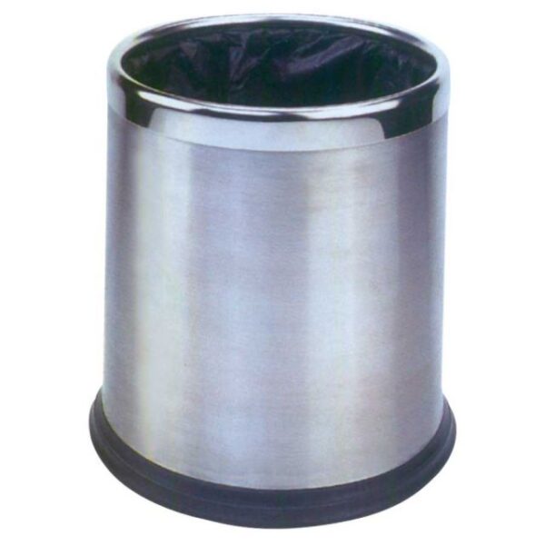 Tempat Sampah Dust Bin Oval Stainless Steel 26x19x27cm Krisbow-29588