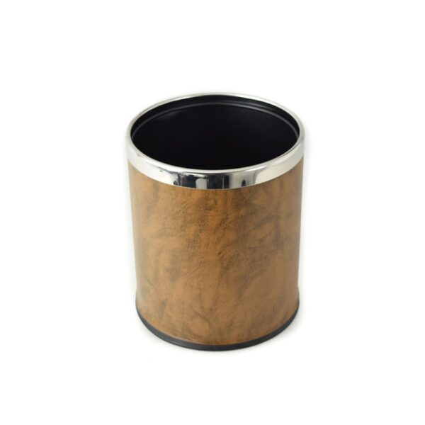 Tempat Sampah Dust Bin Brown Round Guest Room Krisbow-29552