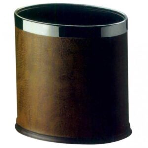 Tempat Sampah Dust Bin Brown Oval Guest Room Krisbow-0