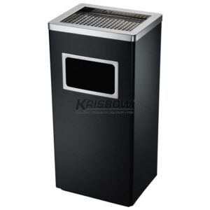 Tempat Sampah Dust Bin Ashtray Black 30X24X62CM Krisbow-0