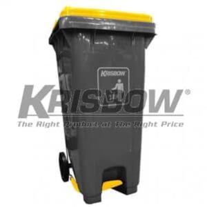 Tempat Sampah Dust Bin Neo Grey 240L With Yellow Lid Krisbow-0