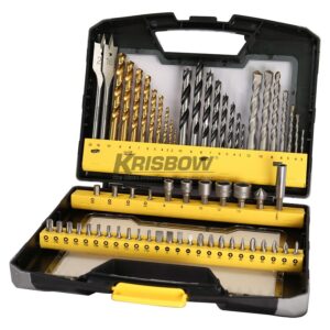 Mata Bor Drill Bits Mixed Set 62PC Krisbow 10084991-0