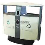 Tempat Sampah Dust Bin 2 Compartment Outdoor Recycle Krisbow-0