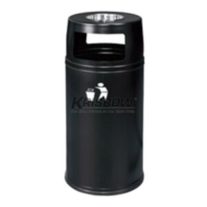 Tempat Sampah Dust Bin Round 38X94.5CM Ashtray Black Krisbow-0