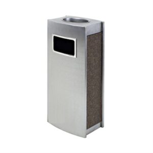 Tempat Sampah Dustbin Stainless Steel With Side Leather Krisbow-0