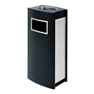 Tempat Sampah Dustbin Black With Side Leather Krisbow-0