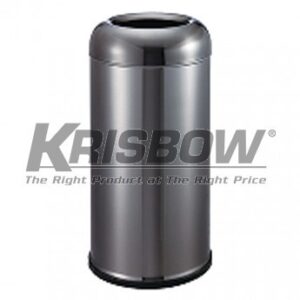 Tempat Sampah Dust Bin Round Black Gold 38x80 cm Krisbow-0