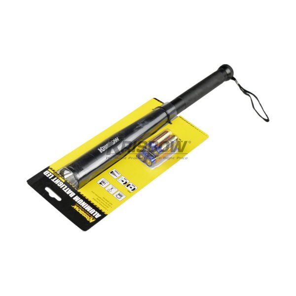 Senter Led Flaslight 300LM, 4XAA BAT Alumunium Krisbow-29786