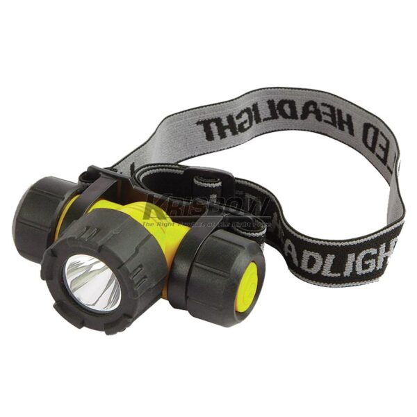 Senter Led Headlight 150LM,3XAAA & 3 Light Mode Krisbow-0
