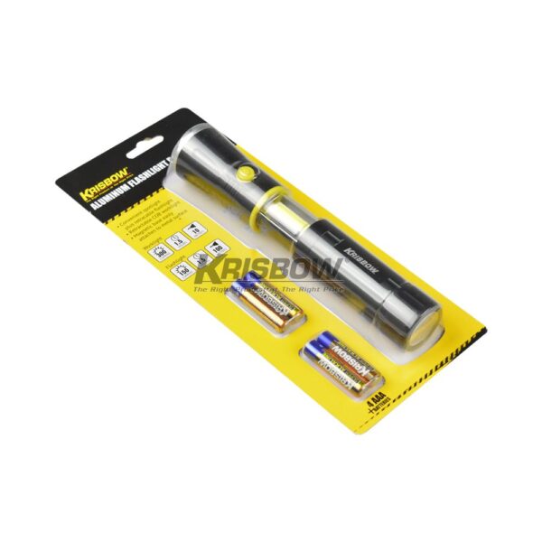 Senter Led Flaslight 150/300 LM, 4XAAA ALU Krisbow-29784