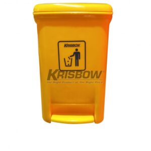 Tempat Sampah Dust Bin Yellow 8L With Pedal Krisbow-0