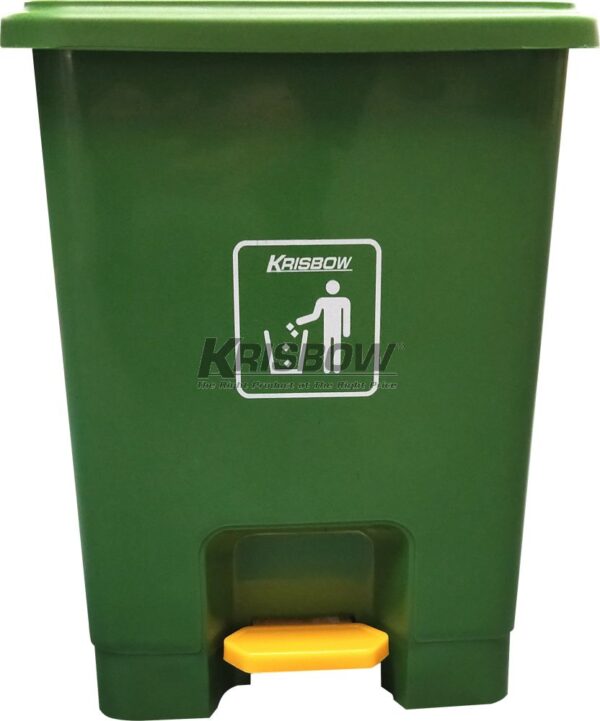 Tempat Sampah Dust Bin Green 15L With Pedal Krisbow-29666