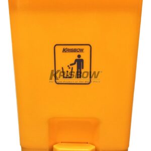 Tempat Sampah Dust Bin Yellow 15L With Pedal Krisbow-0