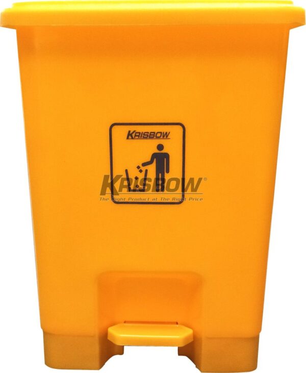 Tempat Sampah Dust Bin Yellow 15L With Pedal Krisbow-29668