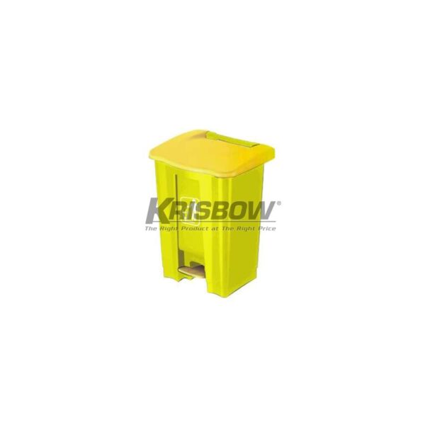 Tempat Sampah Dust Bin yelow 87L Pedal And Yelow Cover Krisbow-29684